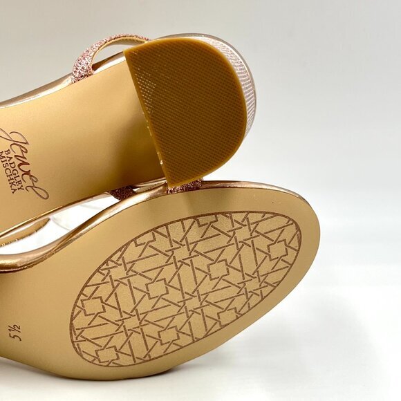 Jewel Badgley Mischka Womens Size 5.5 Pink Sparkly Dress Sandals Heels Shoes‎ - Picture 12 of 13